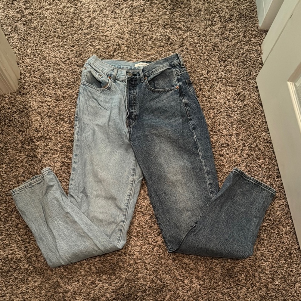 Two-Tone Denim Women's Jeans